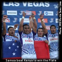 Samoa wins Plate: HSBC World Series USA 7s
